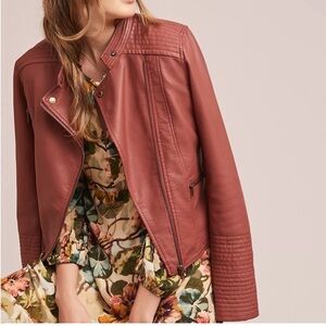 Anthropologie ett:twa Vegan leather jacket, like new, size medium.